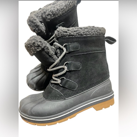 Cat & Jack Other - Cat And Jack Lined Winter Thermolite Boots Black Big Kids/Women/Juniors Sz 5 NWT